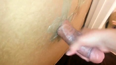 Homemade gloryhole big cock