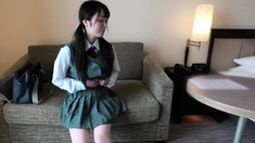 Hot Japanese Teen Removes Her Bra And Masturbates