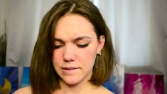 Brunette Solo Webcam Masturbation