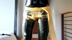 Amateur striptease and Solo masturbation