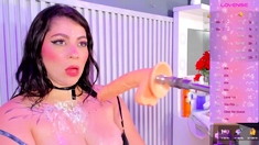 Sexy brunettes sex toy masturbation