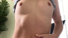 Stacked brunette goes solo toys and masturbation