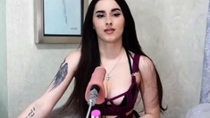 Cute amateur webcam teen girl toying pussy on webcam