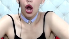 Close up teen pussy gaping action