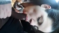 Amateur blonde MILF takes big black cock doggy style