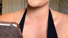 Big ass babe exposes her big boobs