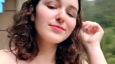Hot amateur teen girl with big boobs toying pussy on cam