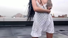 Small titted brunette amateur anal nailed at home