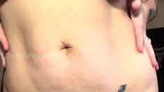 Chubby Brunette Big Boobs Dildo Masturbation