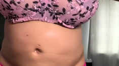 Big boobs milf masturbates with her dildo