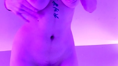 Big boobs milf masturbates with her dildo