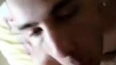 Amateur Bukkake Blowjob with Cum-Hungry Men