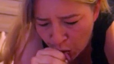 Blonde amateur milf does anal on pov camera 11