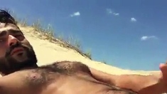 Greek Beach Jerk - Big Cock Hunk Outdoor Adventure