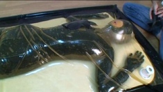 Amateur fetish BDSM action with redhead