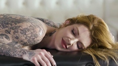 Redhead Creampie Babe Fingers Her Pussy And Loves It