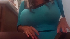 Amateur striptease and Solo masturbation