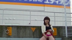 Outdoor Flashing with Japanese Crossdresser