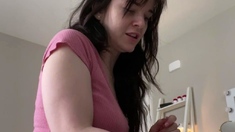 Brunette Solo Webcam Masturbation