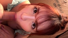 Mexicana blowjob with her big boobs