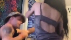 Two Guys Share a Pussy - Intense Threesome at Home (HD)