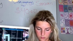 Blonde Teen Solo Masturbating On Webcam