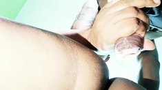 Horny Guy Fucking Shemales Ass