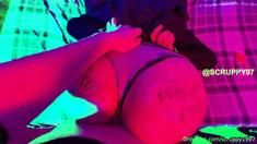 Close up ass creaming