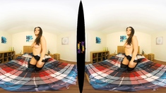 Brunette amateur teen masturbate to her boyfriend