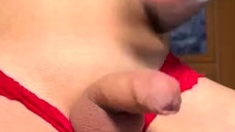 Allie Cheeks Huge Sticky Cumshot On Hand