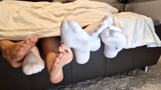 Foot fetish Close up feet and toes tease