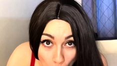 Sugar girl suck a dick for the new present at valentine day