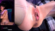 CLOSE UP Squirt Orgasm after fingering Anal and Pussy
