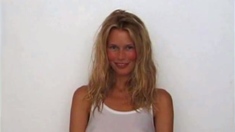 Claudia Schiffer's See-through Shirt Exposes Her Nipples