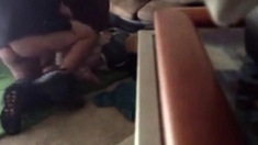 Two married craigslist buddies, brutally nail Markie's ass