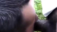 African Boys Fucks White Guy In The Woods