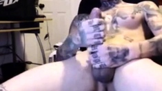 Latin tattoo biggest cock cumshot 2