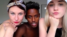 Amazing Amateur Interracial Threesome