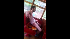 Str8 guy stroke in bus